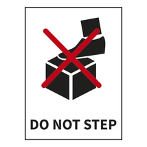 Jelölőcímke - do not step